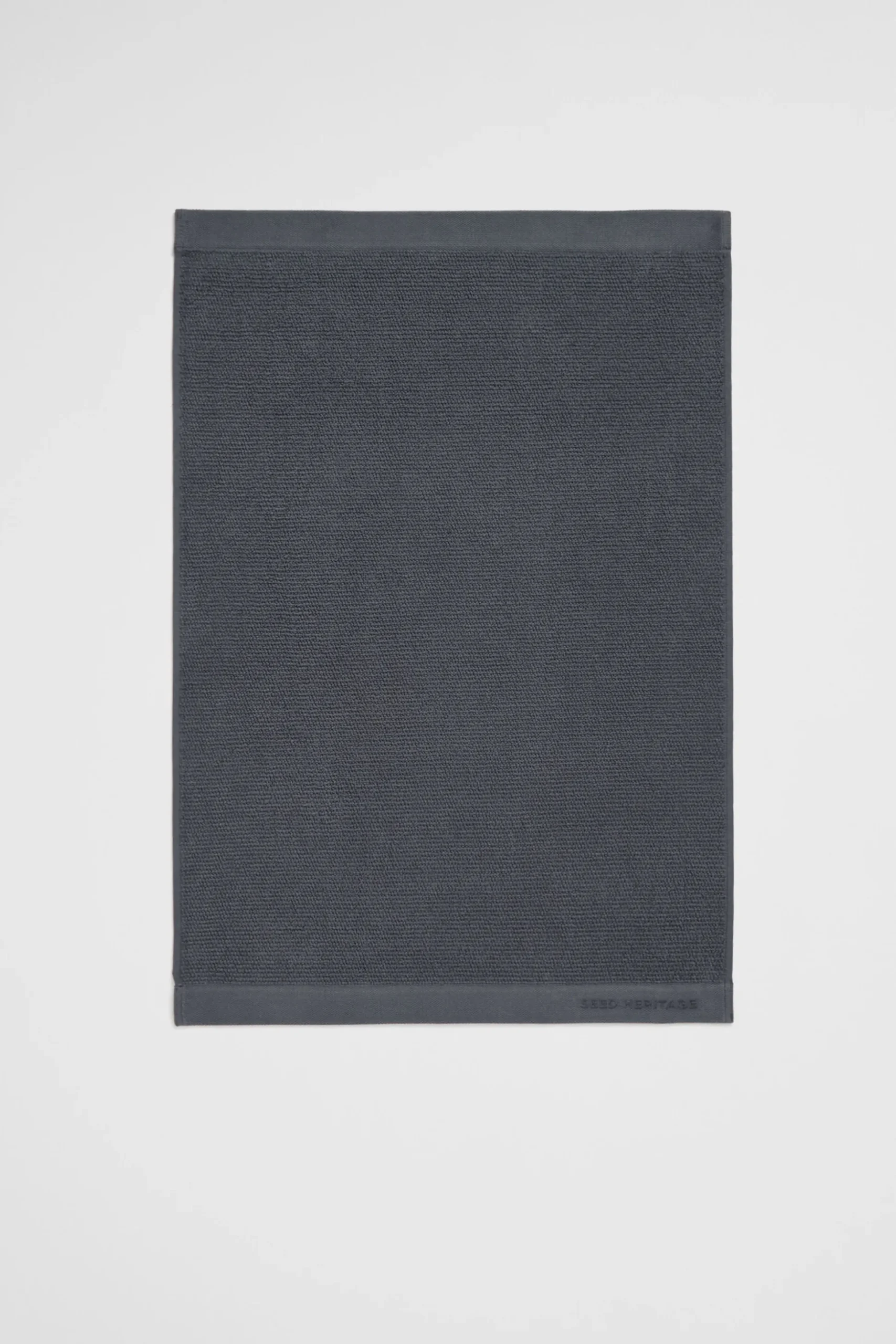 Seed Heritage Bathroom-Luca Cotton Hand Towel Graphite
