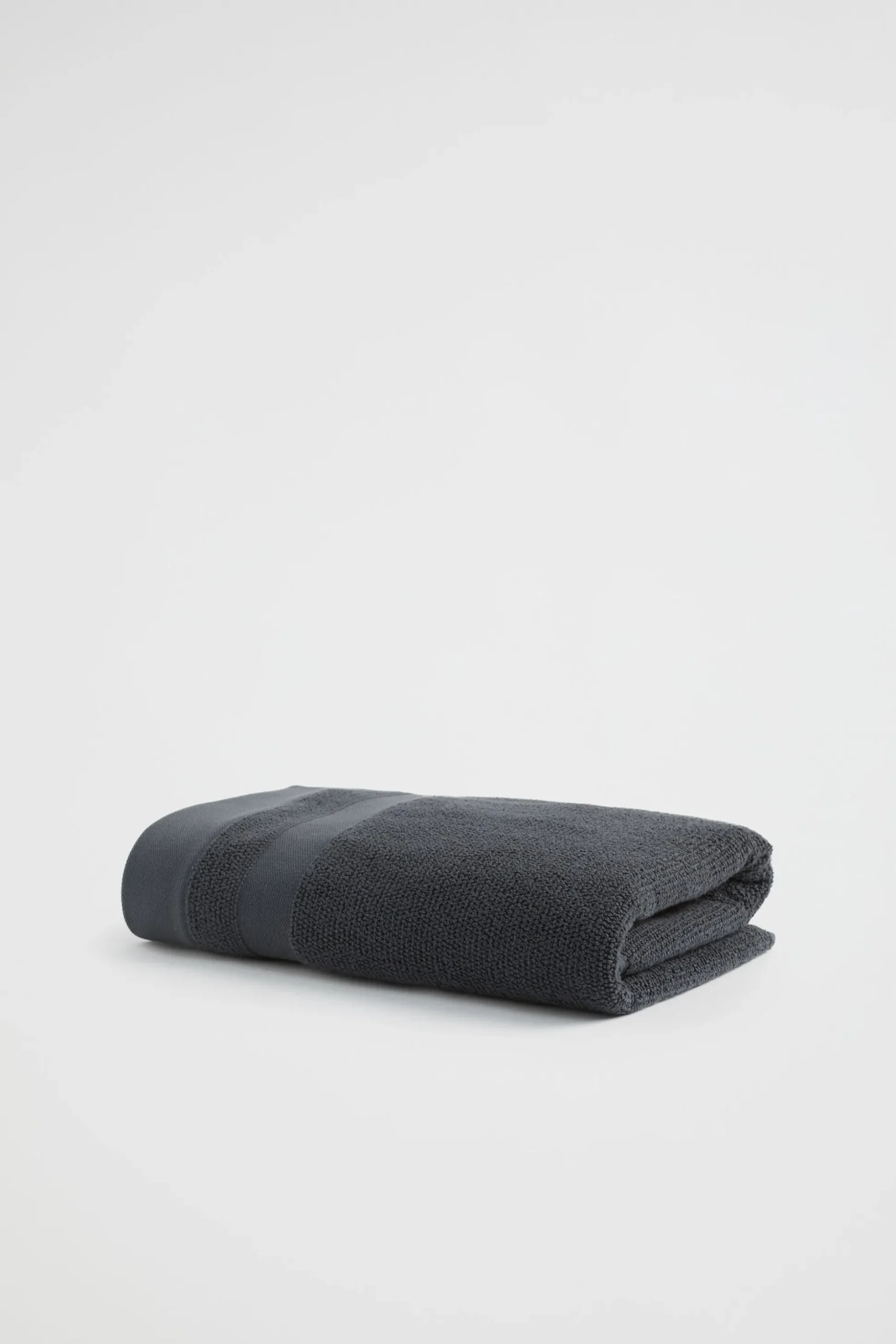 Seed Heritage Bathroom-Luca Cotton Towel Graphite
