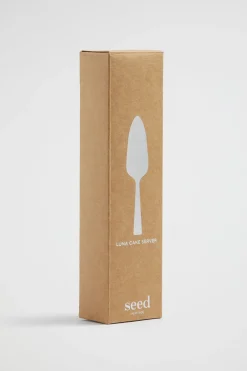 Seed Heritage Kitchen & Dining-Luna Cake Server Silver