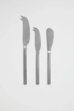 Seed Heritage Kitchen & Dining-Luna Cheese Knife Set Silver