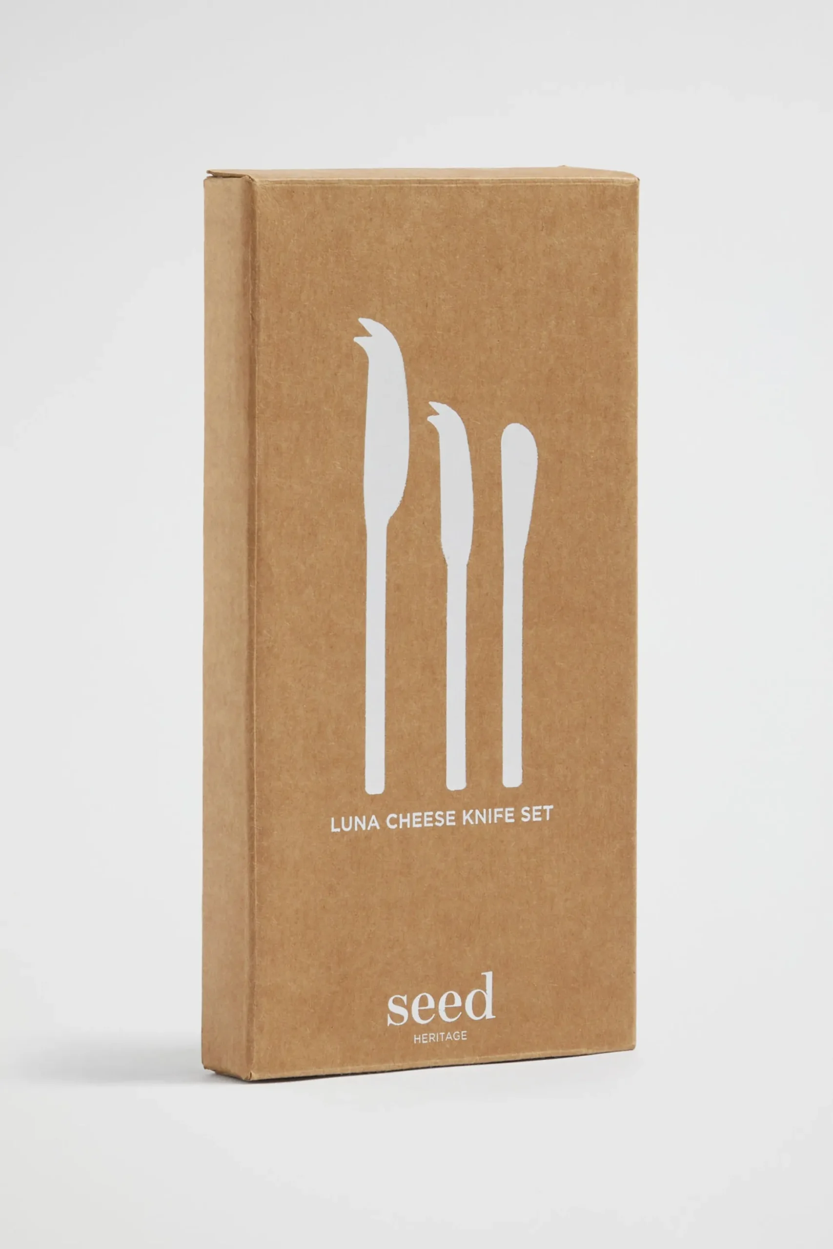 Seed Heritage Kitchen & Dining-Luna Cheese Knife Set Silver