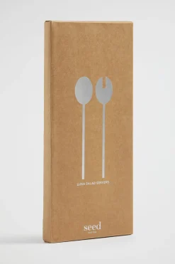 Seed Heritage Kitchen & Dining-Luna Salad Server Silver