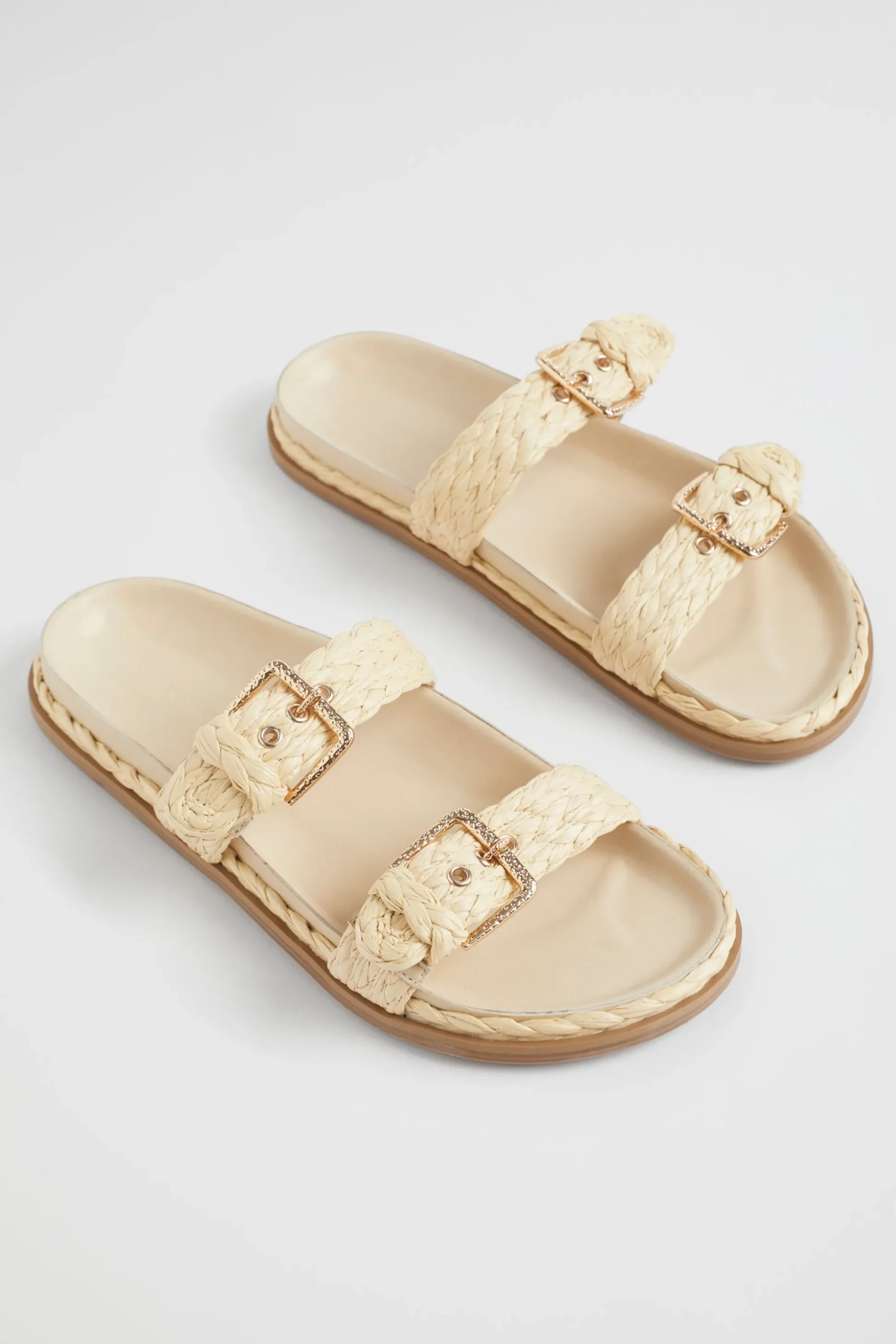 Seed Heritage Sandals & Thongs-Maddy Braid Slide Natural