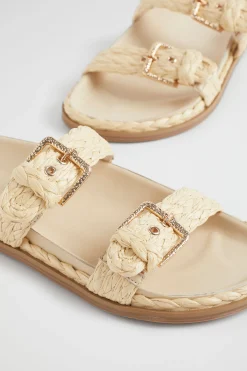 Seed Heritage Sandals & Thongs-Maddy Braid Slide Natural