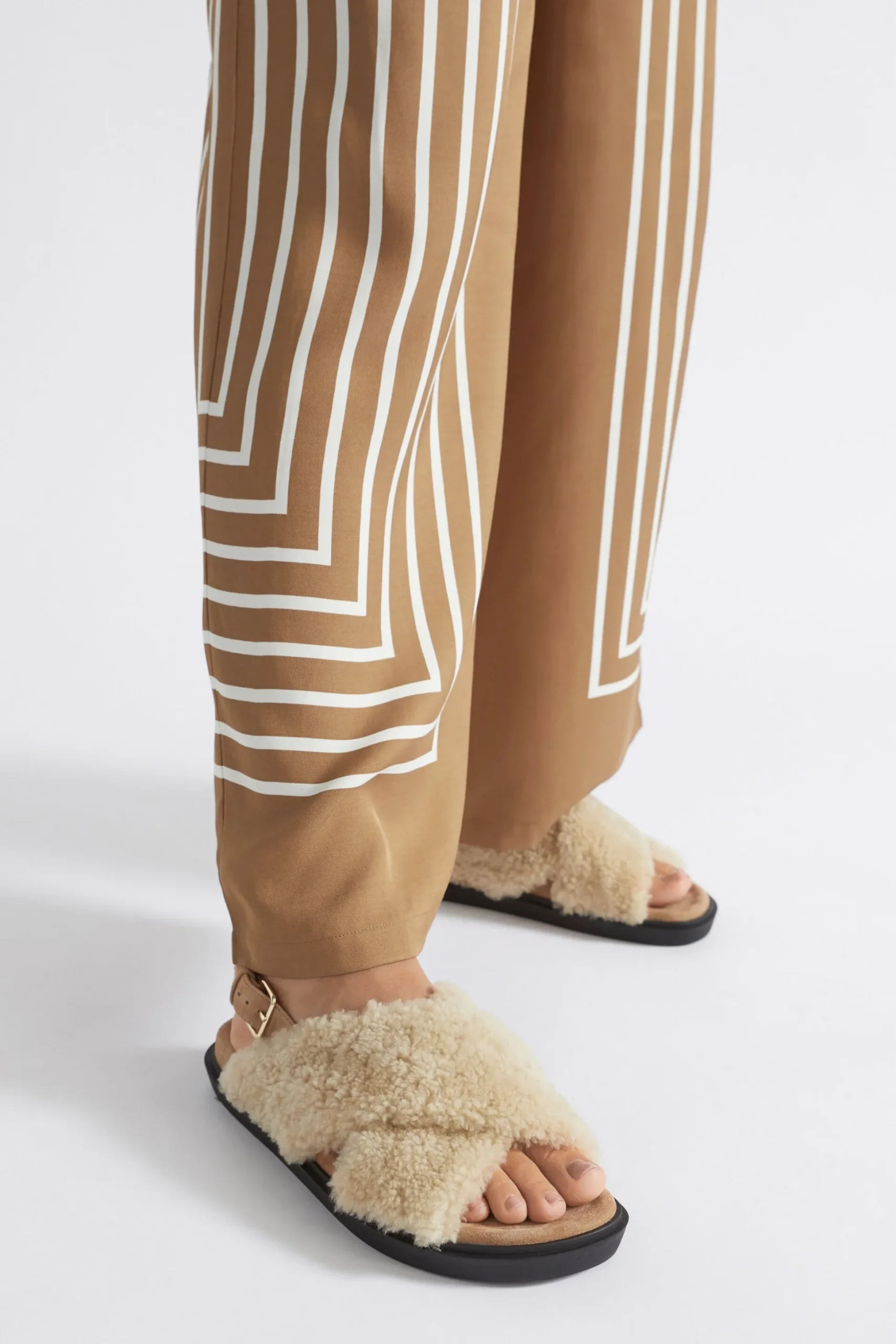 Seed Heritage Sandals & Thongs-Maeve Shearling Slide Cashew