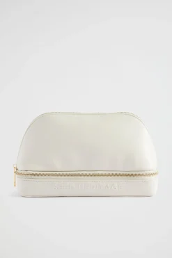 Seed Heritage Clutches & Pouches-Make Up Travel Bag Bone