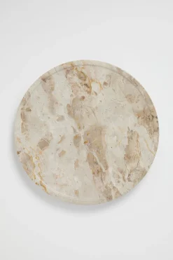 Seed Heritage Kitchen & Dining-Marble Round Platter Sand Dune