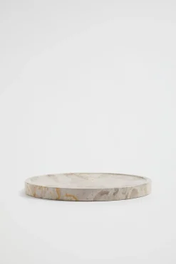 Seed Heritage Kitchen & Dining-Marble Round Platter Sand Dune