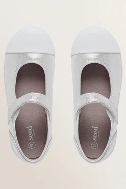 Seed Heritage Sandals & Slides-Mary Jane Canvas Shoes Silver