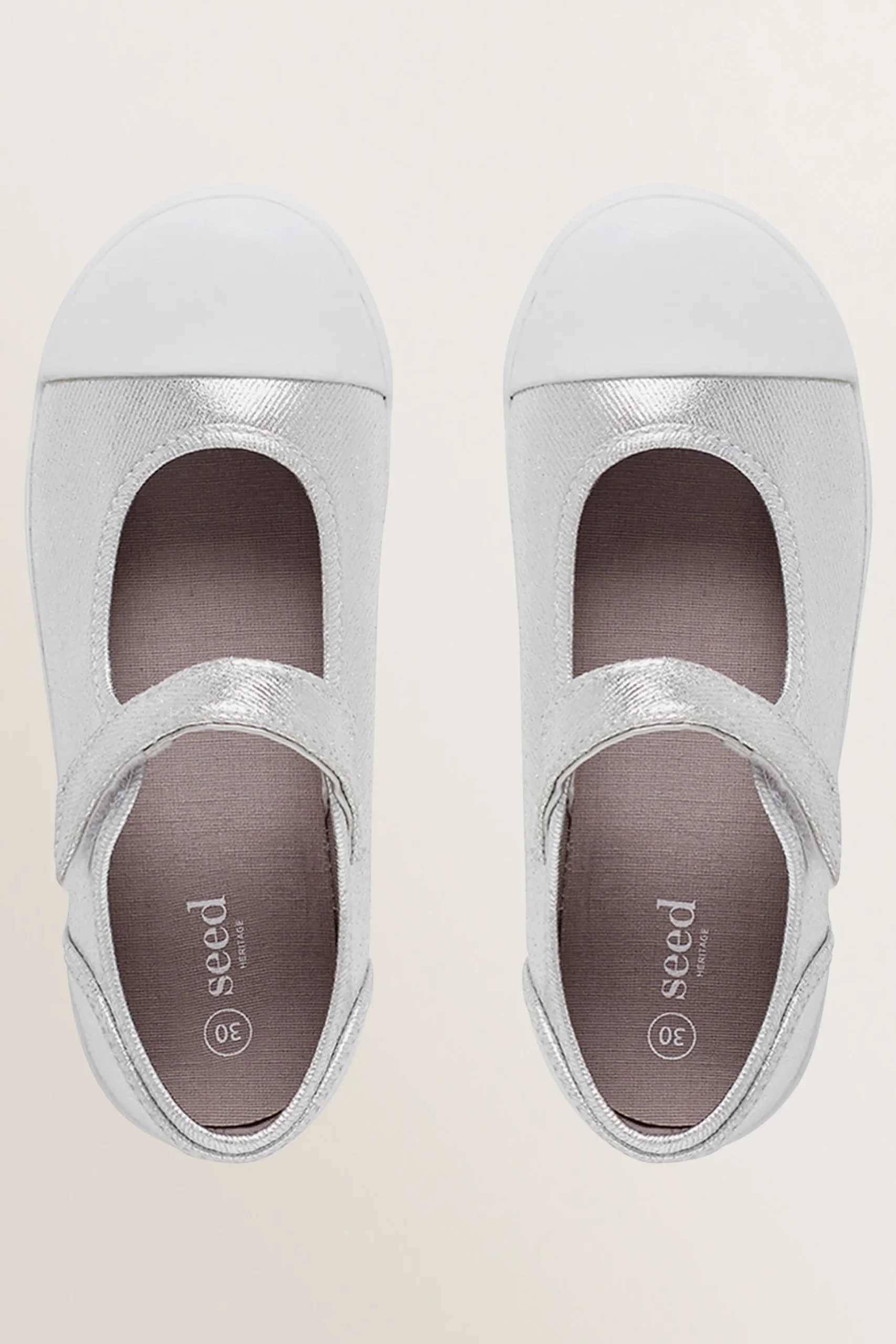 Seed Heritage Sandals & Slides-Mary Jane Canvas Shoes Silver