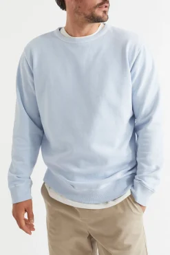 Seed Heritage T-Shirts & Sweaters-Mens Cotton Sweat Powder Blue