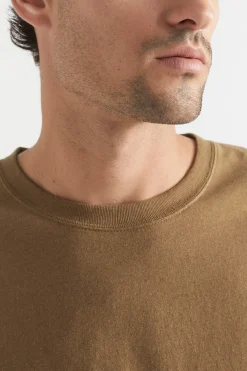 Seed Heritage T-Shirts & Sweaters-Mens Linen Tee Tobacco