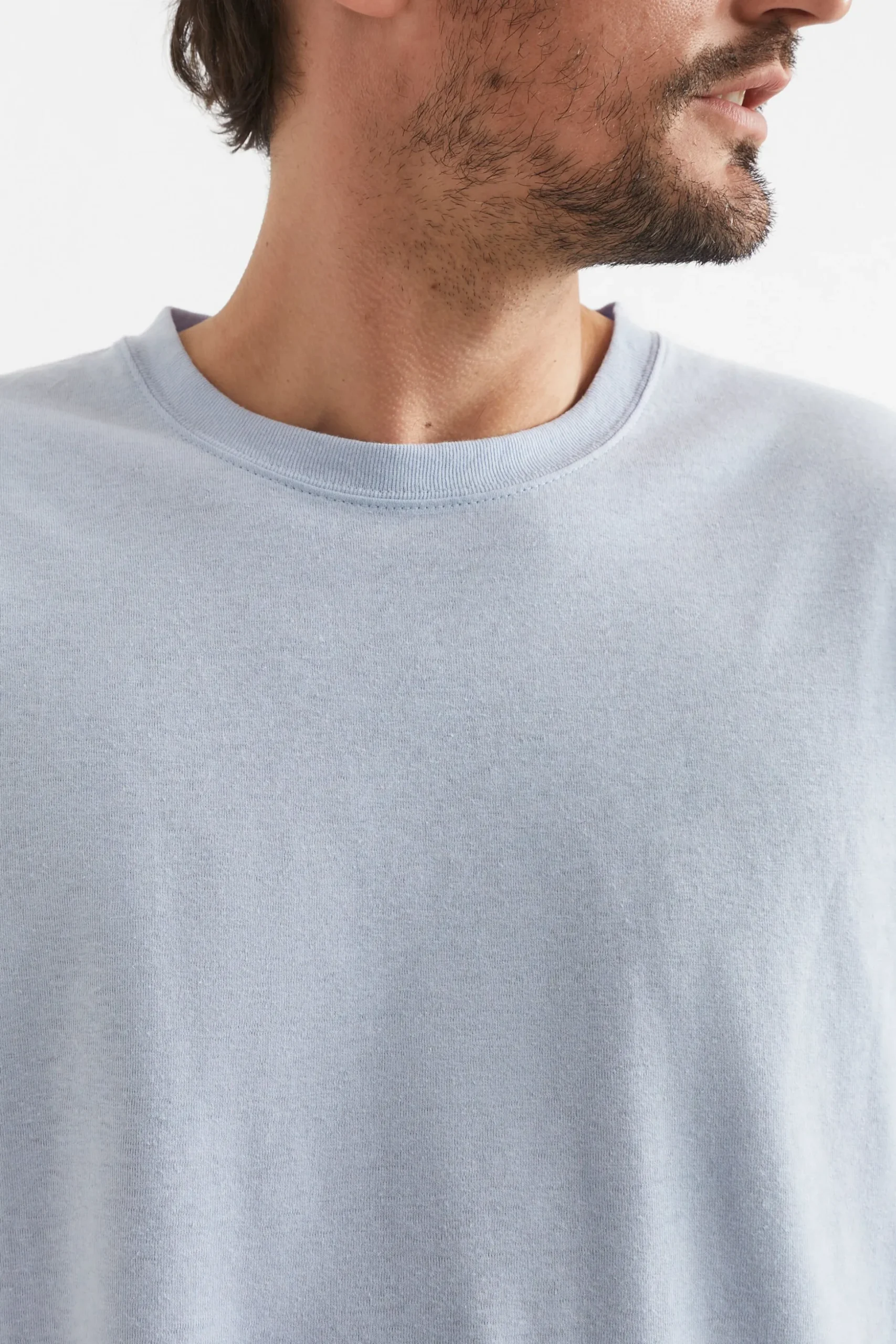 Seed Heritage T-Shirts & Sweaters-Mens Linen Tee Powder Blue