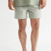 Seed Heritage Shorts-Mens Stripe Short Eucalyptus