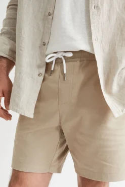 Seed Heritage Shorts-Mens Twill Short Sand Dune