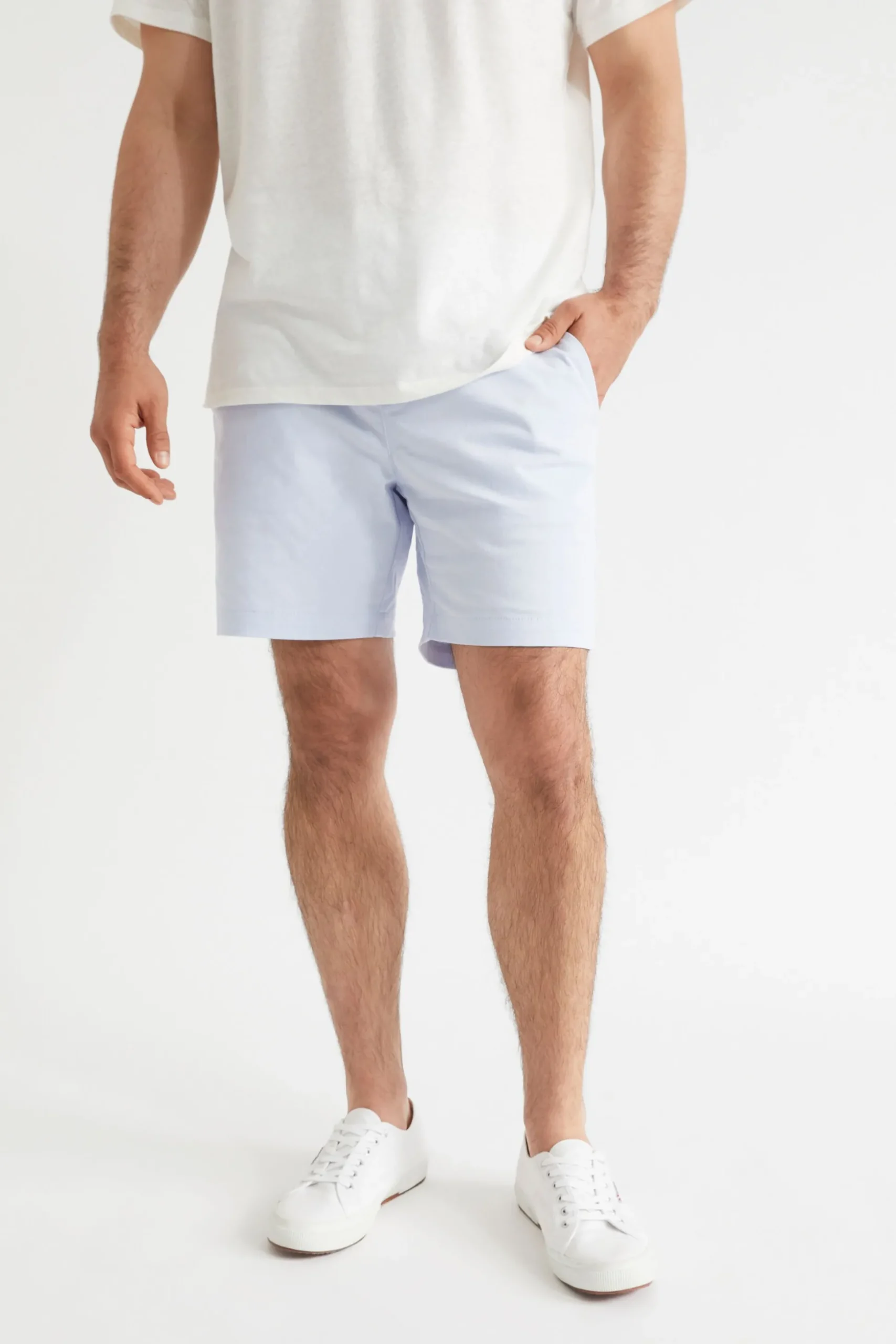 Seed Heritage Shorts-Mens Twill Short Powder Blue