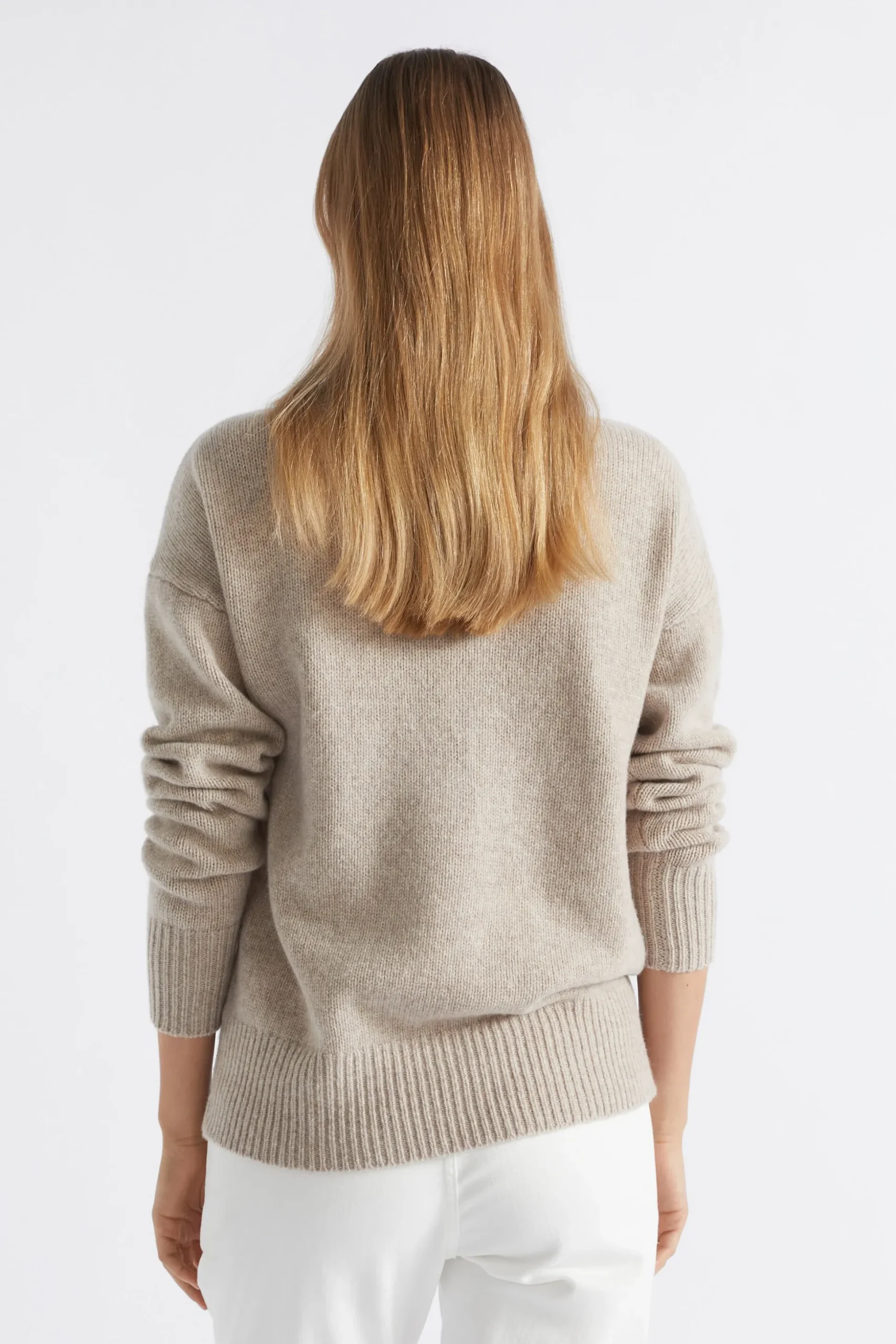 Seed Heritage Knitwear & Sweaters-Merino Wool Zip Through Knit Light Storm Marle