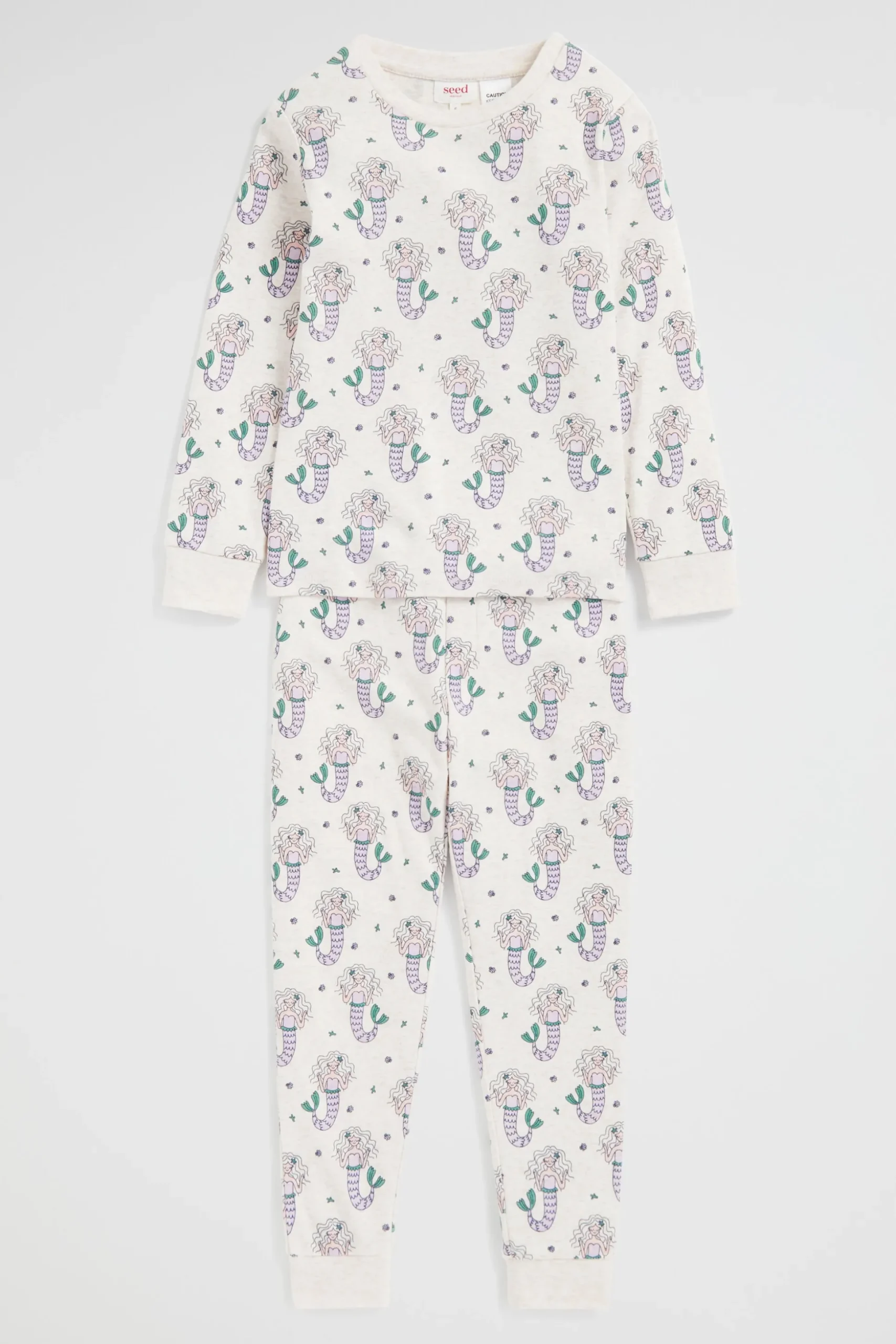 Seed Heritage Pyjamas & Sleepwear-Mermaid Yardage Pyjama Oat Marle