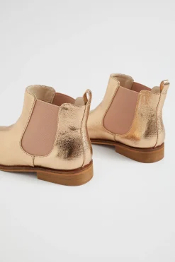 Seed Heritage Boots-Metallic Gusset Boot Rose Gold