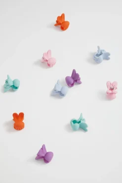 Seed Heritage Hair Accessories-Mini Bunny Clip Wheel Multi