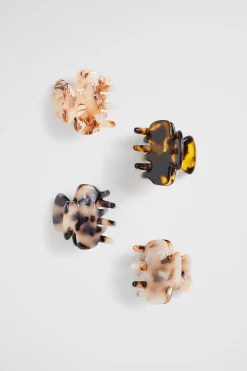 Seed Heritage Hair Accessories-Mini Claw Clips Neutral