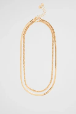 Seed Heritage Jewellery-Mini Curb Chain Necklace Gold