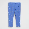 Seed Heritage Pants-Mini Floral Legging Soft Cobalt