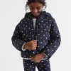Seed Heritage Jackets & Vests-Mini Floral Puffer Jacket Midnight Blue