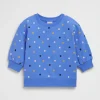 Seed Heritage Knitwear & Sweaters-Mini Floral Sweat Soft Cobalt
