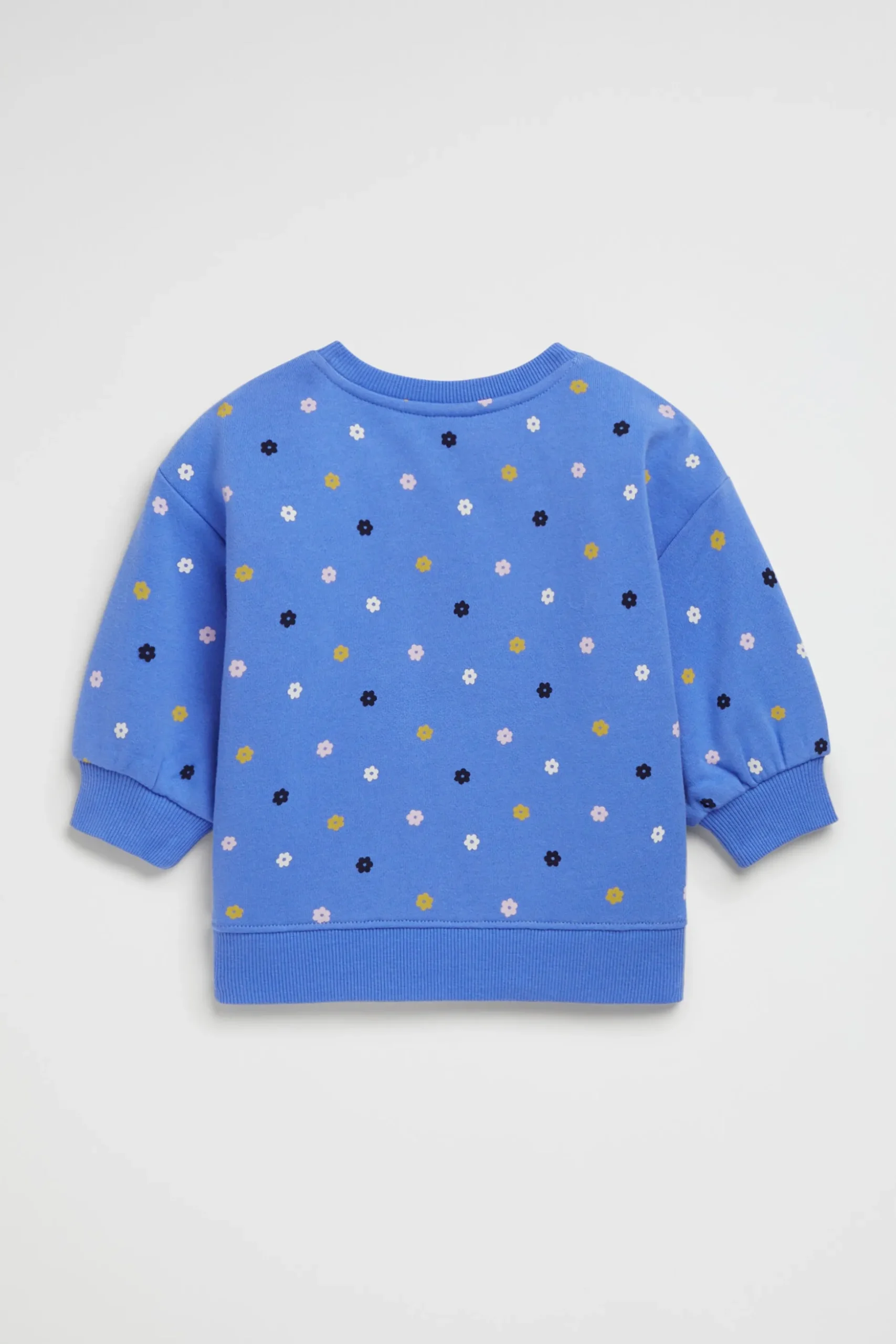 Seed Heritage Knitwear & Sweaters-Mini Floral Sweat Soft Cobalt
