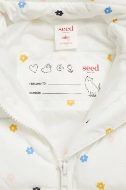 Seed Heritage Jackets & Vests-Mini Flower Puffer Canvas