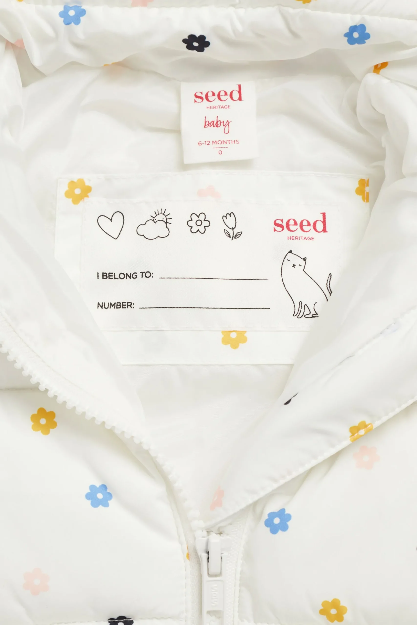Seed Heritage Jackets & Vests-Mini Flower Puffer Canvas