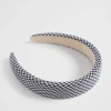 Seed Heritage Hair Accessories-Mini Houndstooth Headband Midnight Sky Houndstooth