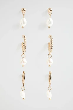 Seed Heritage Jewellery-Mini Pearl Ear Pack Gold