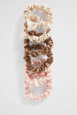 Seed Heritage Hair Accessories-Mini Scrunchie Neutral Blush