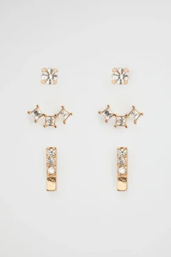 Seed Heritage Jewellery-Mixed Stud Pack Gold