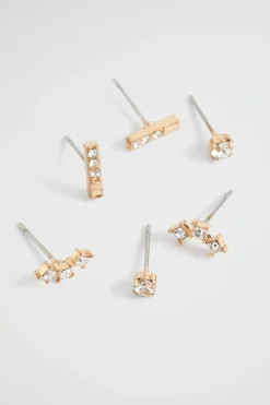 Seed Heritage Jewellery-Mixed Stud Pack Gold