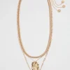 Seed Heritage Jewellery-Molten Pendant Necklace Gold