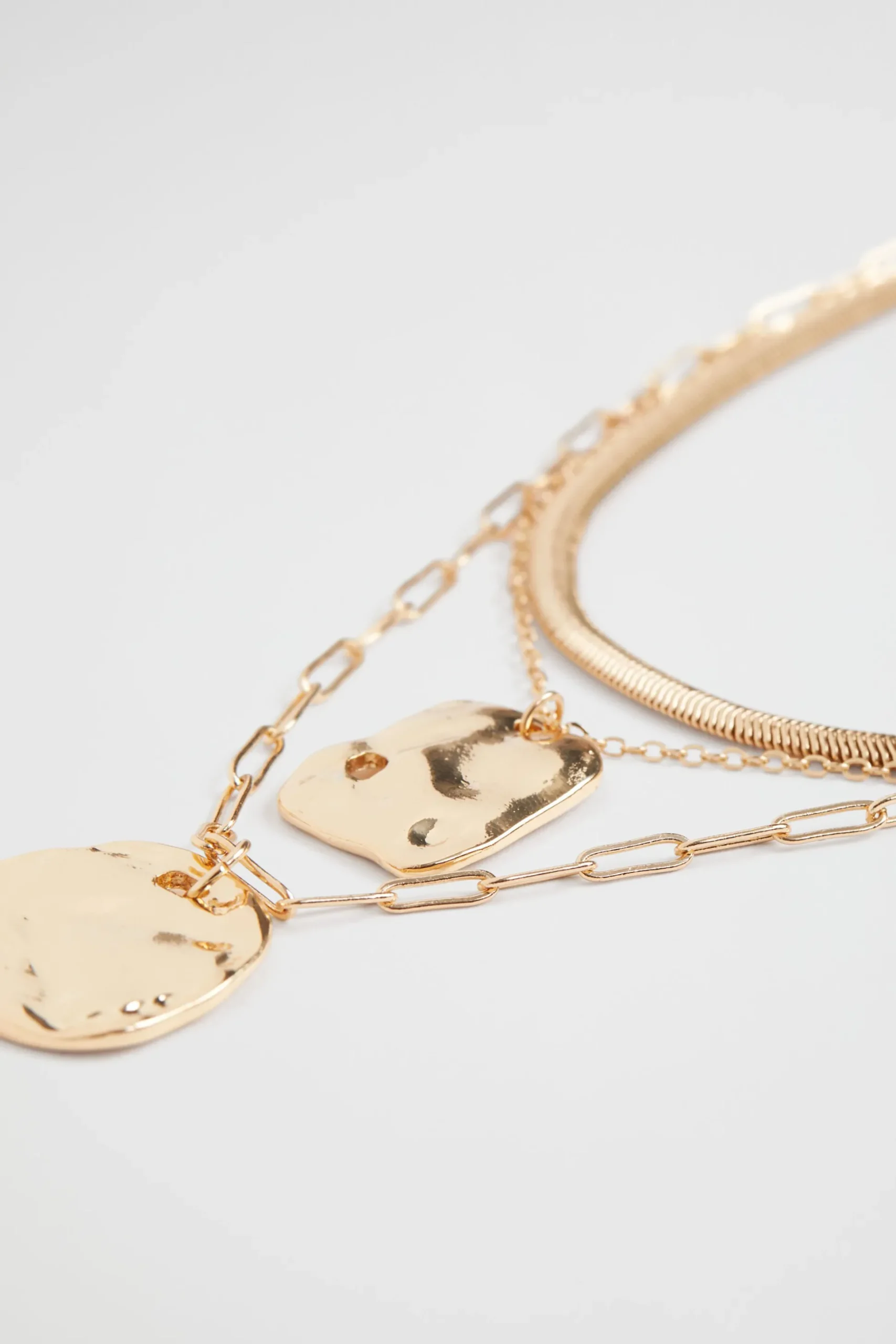 Seed Heritage Jewellery-Molten Pendant Necklace Gold