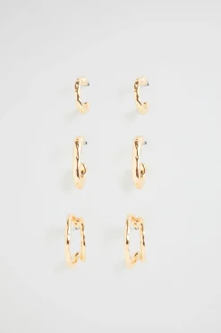 Seed Heritage Jewellery-Multi Hoop Pack Gold