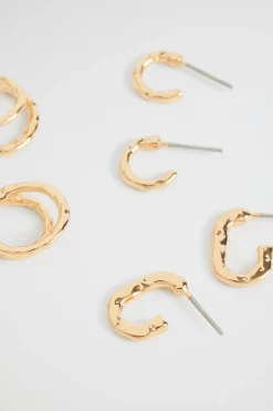 Seed Heritage Jewellery-Multi Hoop Pack Gold