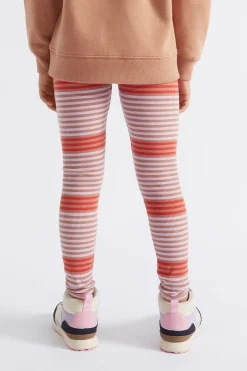 Seed Heritage Pants-Multi Stripe Rib Legging Cappuccino