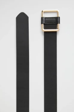 Seed Heritage Belts-Naomi Leather Hip Belt Black