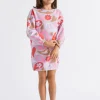 Seed Heritage Dresses-Oversize Paisley Dress Orchid