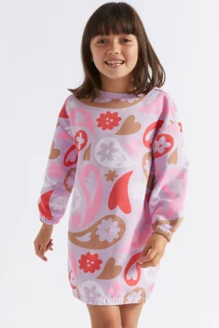 Seed Heritage Dresses-Oversize Paisley Dress Orchid