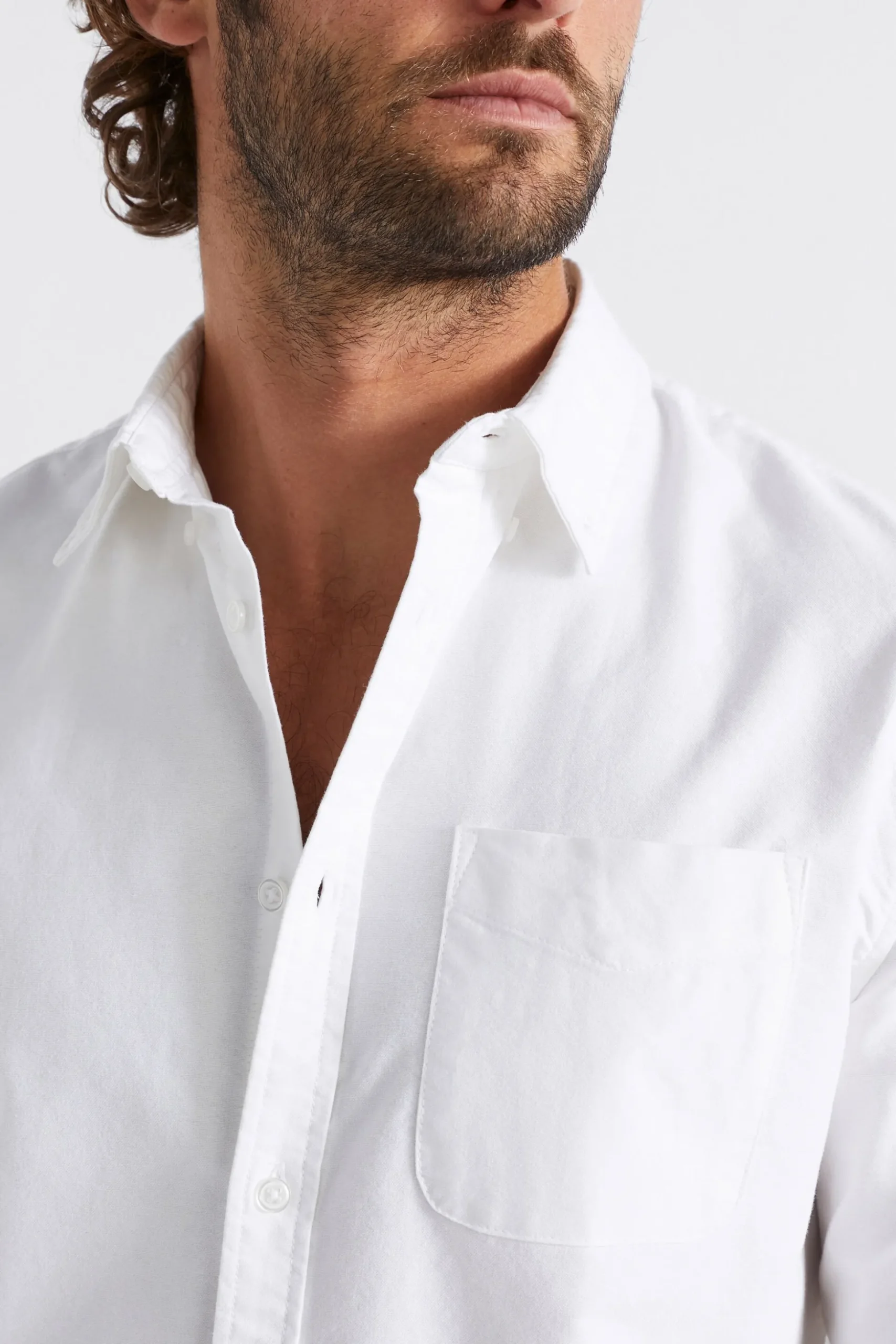 Seed Heritage Shirts-Oxford Shirt Vintage White