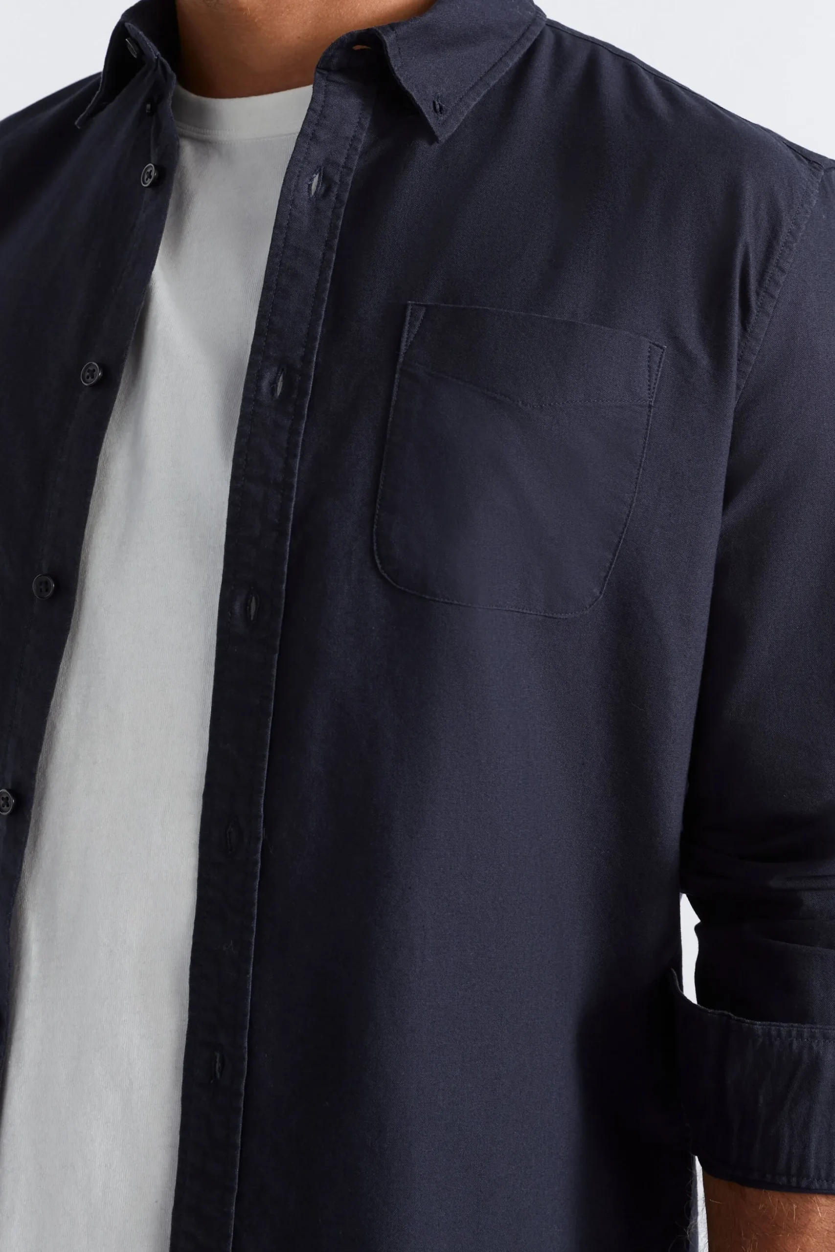 Seed Heritage Shirts-Oxford Shirt Midnight Blue