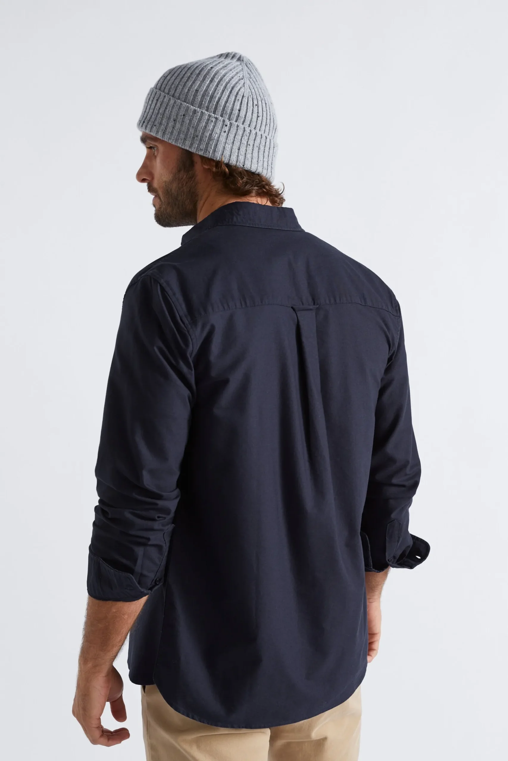 Seed Heritage Shirts-Oxford Shirt Midnight Blue