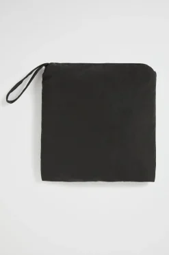 Seed Heritage Umbrellas-Packable Rain Poncho Black