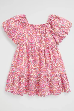 Seed Heritage Dresses-Paisley Dress Fuchsia